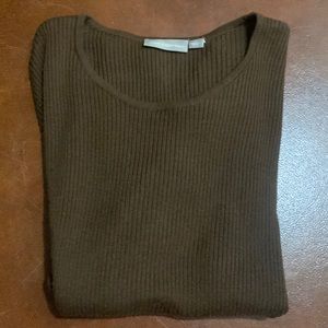 Brown knit top